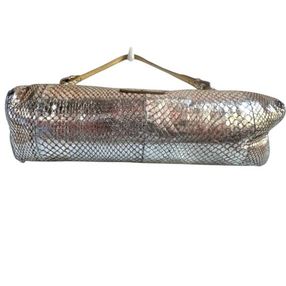 Jimmy Choo Metallic Gold
Snakeskin Leather Tulita Pochette
Bag - Picture 8 of 15
